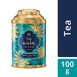 Taj Mahal Handcrafted Masala Chai Blend, Parsi Mint Tea, 100g