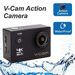 V-CAM Action Camera 4k Wifi 16 MP with High Speed Shooting & Definition Equipped with IP68 waterproof case,durable waterproof to 100 Feet Including 22 Accessories