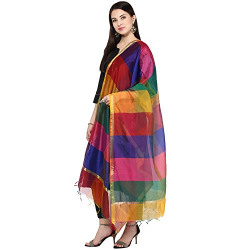 Dupatta Bazaar Women's Dupatta (DB1131_Multicoloured_Free Size)