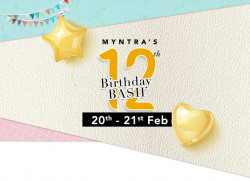 Myntra 12th Birthday Bash Sale 20th - 21st Feb
