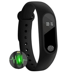 NALMAK Zciao Bluetooth 4.0 Smart Bracelet with Heart Rate Monitor OLED Display for Xiaomi Redmi Note 4 64 GB (Black)