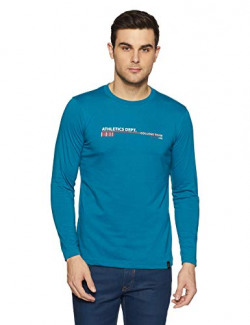 Dixcy Scott Men's Solid Regular Fit T-Shirt (K1 -PR518713_Turkish Tile_L)