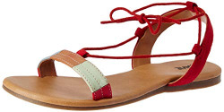 Lavie Women's 7960 Flats Red Fashion Sandals - 4 UK/India (37 EU)