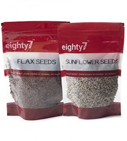 Eighty7 Sunflower Seeds Pouch, 200 g with Flax Seeds, 200g