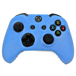 Hde Xbox One Controller Skin Silicone Rubber Protective Grip Case Cover For Microsoft Xbox 1 Wireless Gamepad (Blue)