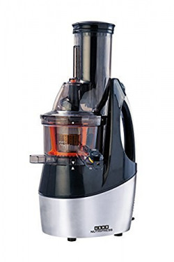 Usha Nutripress (362F) 240-Watt Cold Press Slow Juicer (Black and Brush Steel Finish)