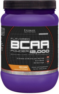 Ultimate Nutrition Flavored BCAA Powder 12,000 228 g, 30 Servings, Orange BCAA(228 g, Orange)