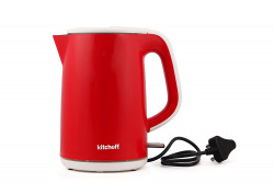  Kitchoff KIT8802 1.5-Litre Double Body Automatic Electric Kettle (Red)