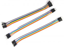APTECHDEALS 30 pieces Jumper Wires - Male to Male 10 Pc , Female to Female 10 Pc , Male to Female 10 Pc(Multicolor)