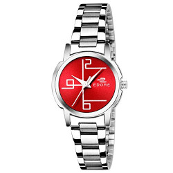 Edore Grace Ed-Lr002 Red Chain Watch Analogue for Women