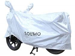 Amazon Brand - Solimo Water Resistant Bike Cover (Silver)