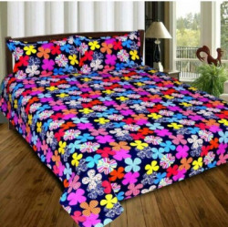 Double Bedsheet With 2 Pillow Cover @129