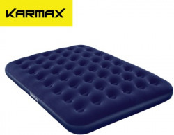 Karmax Bestway Flocked Air Bed(Queen) PVC 2 Seater Inflatable Sofa(Color - Blue)