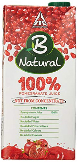 45% Off : B Natural 100% Pomegranate Juice, 1L @110.  