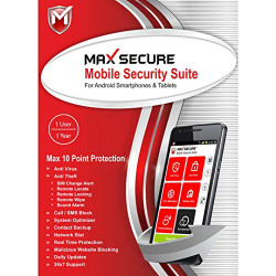 Max Secure Software Max Total Security for Android Version 6 - 1 Phone, 1 Year (Email Delivery in 2 Hours - No CD). 80% of oupon apply