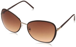 Titan UV Protected Aviator Women's Sunglasses - (GC271BR1F|60|Brown Color)