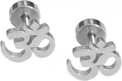 Rich & Famous Men jewellery OM Designer men-earrings Steel Stud Earring