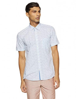 Parx Men's Plain Slim Fit Casual Shirt (XMST07310-B2_Light Blue_42)