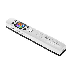 Walmeck WiFi 1050DPI High Speed Portable Wand Document & Images Scanner A4 Size JPG/PDF Formate LCD Display for Business Reciepts Books