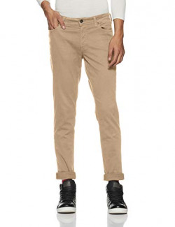 Jack & Jones Men's Slim Fit Casual Trousers (12144548_Safari_30W x 32L)