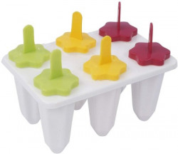 H-Store Multicolor Plastic Ice Cube Tray(Pack of6)