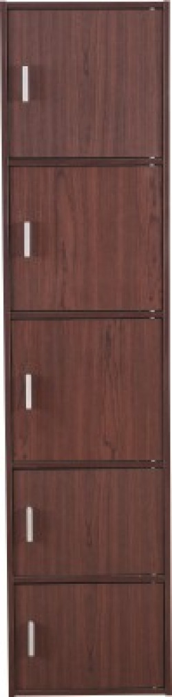 HomeTown Albert Engineered Wood Free Standing Cabinet(Finish Color - Walnut & Cherry Brown, Door Type- Hinged)