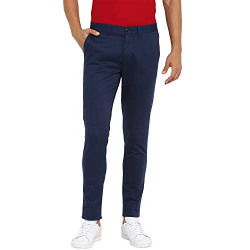 Red Tape Men's Cobalt Blue Solid Chino Casual Trouser (RTC6744_Cobalt Blue_36W x 33L)