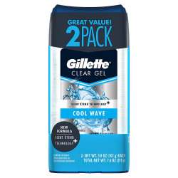  Gillette Clear Gel Cool Wave Anti-Perspirant/Deodorant Twin Pack