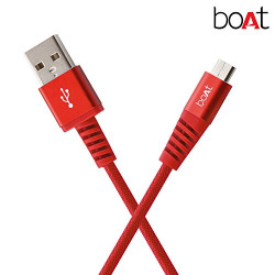 boAt para-Armour Micro USB Cable - 1.5m (Red)