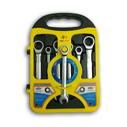 Tools Centre TC818-7P New Arrival 7 Pieces Dual Head Rachet Wrench Set Combination Wrench Spanner