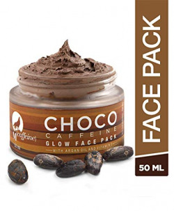 MCaffeine Choco Caffeine Glow Face Pack for Oily/Normal Skin, 50 ml with Argan Oil and Vitamin E - Paraben Free