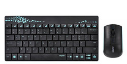 Rapoo 8000 Wireless Keyboard and Mouse Combo (Blue)