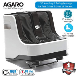 Agaro Relaxing Foot & Calf Massager for Pain Relief with kneading, rolling and vibration functions