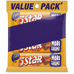 Cadbury 5 Star Chocolate Bar Multipack, 120 gm (Pack of 9)