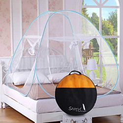 Story@Home Foldable Mosquito Net (Blue, Polyester)