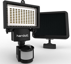 Hardoll 90 LED Solar Powered Security Lights (Black)