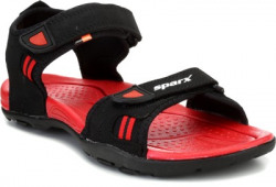 Sparx Men Black Red Sports Sandals