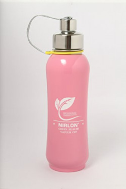 NIRLON Stainless Steel Double Wall Vacuum Insulated Hot and Cold Thermosteel Flask, 800ml, Pink