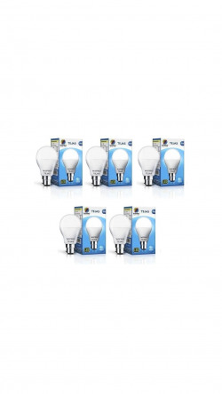 Wipro Tejas 9W LED Bulb Cool Day Light 6500K - Pack of 5