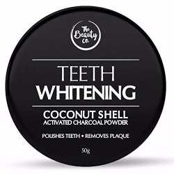  The Beauty Co. Coconut Shell Activated Charcoal Instant Teeth Whitening Powder, 50g