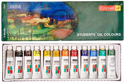Camlin Kokuyo Student Oil Color Box - 9ml tubes, 12 Shades