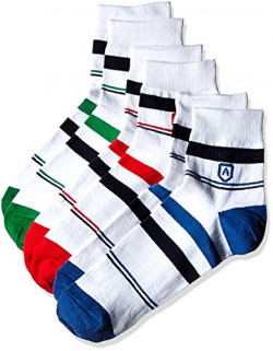 Arrow Men's Striped Liners and Ankle Socks (Pack of 3) (8904135547763_Multicoloured)