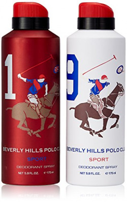 Beverly Hills Polo Club Deodorant For Men, 175ml (Pack Of 2)