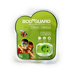 BodyGuard Natural Anti Mosquito Refilling Repellent Band – 1 Band + 2 Refills