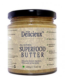 Délicieux Keto Vegan Superfood Butter (Almonds,Walnut Hazelnut,chia,Flax)-200G℮