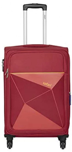 Safari Polyester 77 cms Red Softsided Check-in Luggage (PRISMA754WRED)