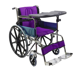 Kosmocare Premium Foldable Dura Mag Wheelchair With Soft Cushion & Seat Belt