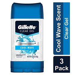 gillette clear gel cool wave (3 pack)