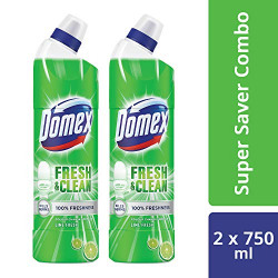 Domex Lime Fresh Toilet Cleaner - 750 ml (Pack of 2)