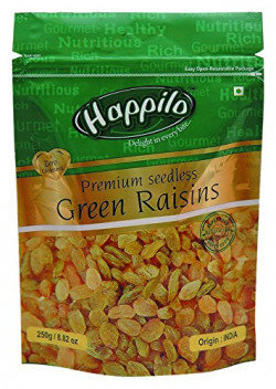 Happilo Premium Seedless Raisins, 250g (Pack of 2) 